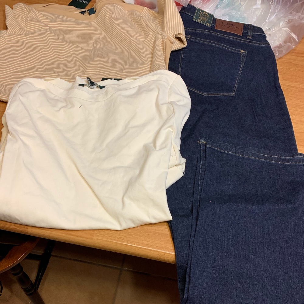 Brand new womens Ralph Lauren shirts and pant